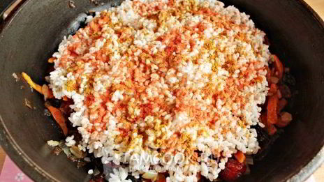 постный плов с сухофруктами