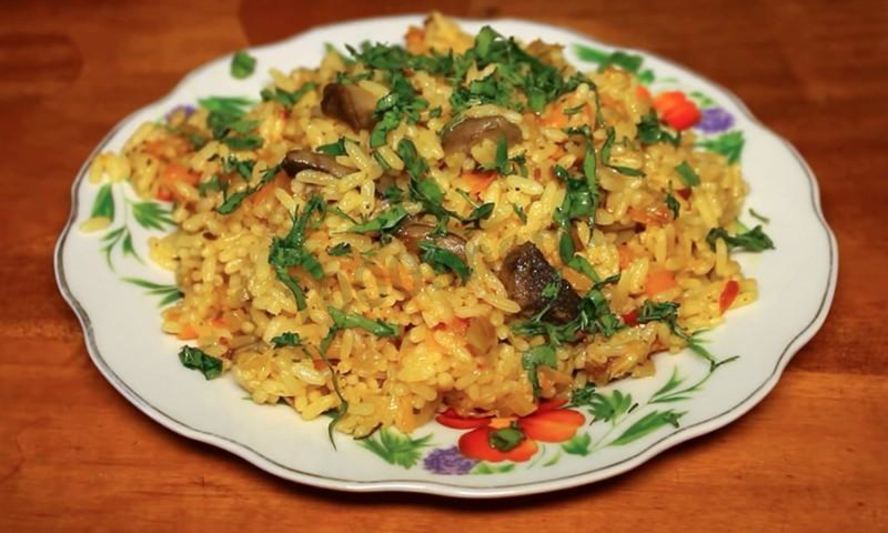 Рецепт постного плова в мультиварке