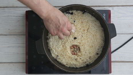 узбекский плов в казане