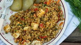 Вегетарианский плов из гречки