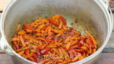 вегетарианский плов из гречки