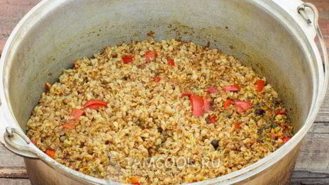 вегетарианский плов из гречки