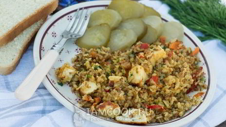 вегетарианский плов из гречки