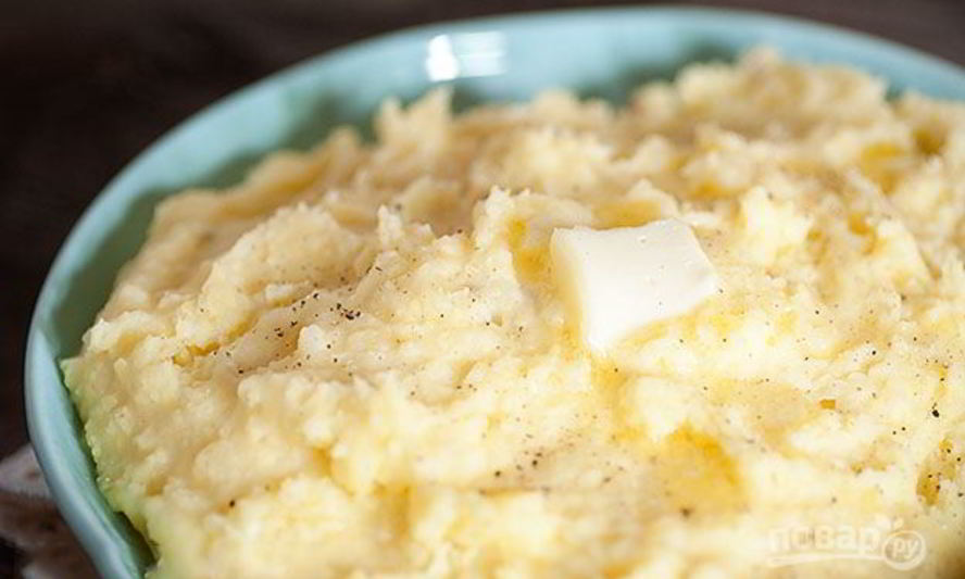 Рецепт пюре картофельного с молоком и яйцом