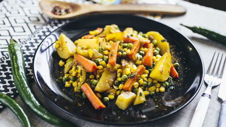 ароматное овощное рагу карри