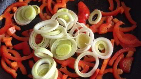 фрикасе из утки с киноа