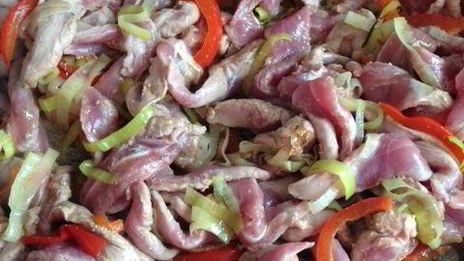 фрикасе из утки с киноа