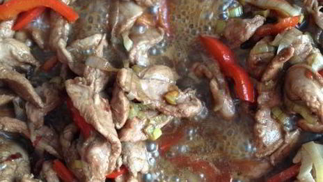 фрикасе из утки с киноа