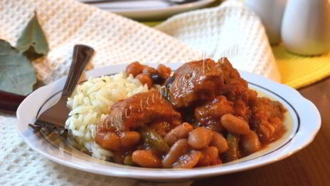 мясное рагу с фасолью