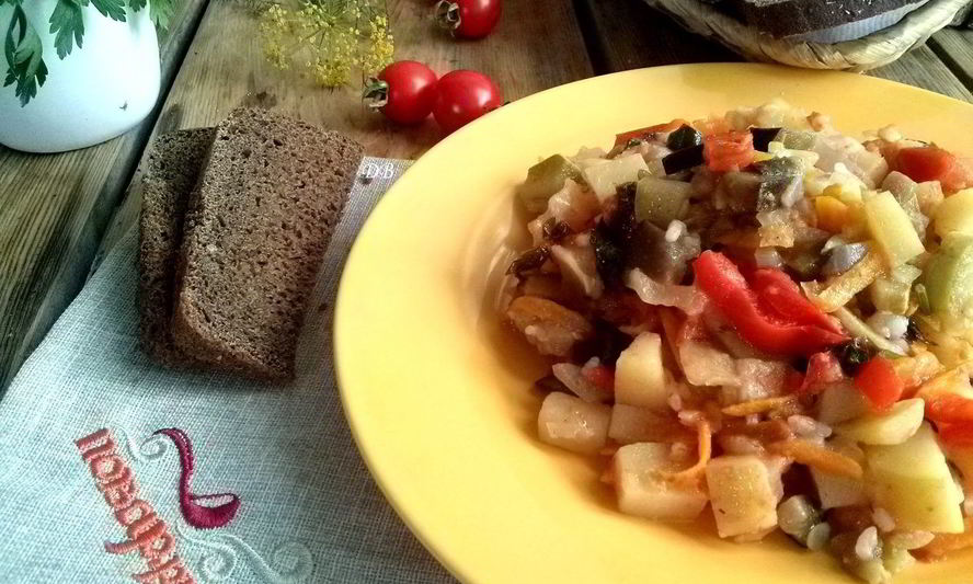 Рецепт овощного рагу с баклажанами и кабачками
