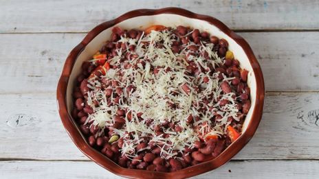 овощное рагу с фаршем в духовке