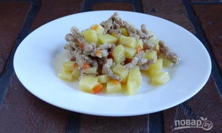 Рецепт овощного рагу с фаршем в мультиварке