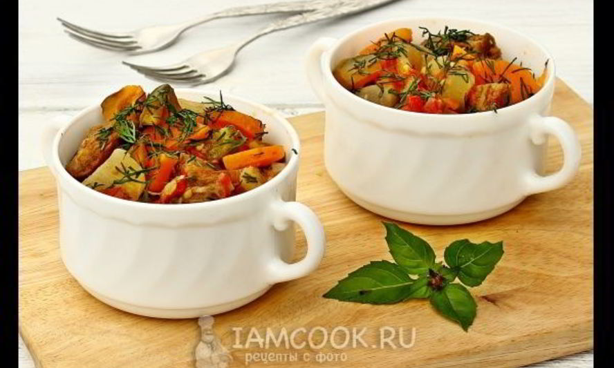 Рецепт овощного рагу с говядиной