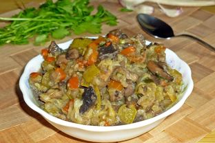 Овощное рагу с грибами