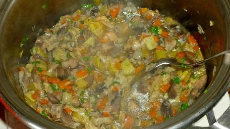 овощное рагу с грибами