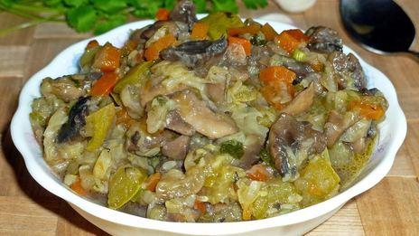 овощное рагу с грибами