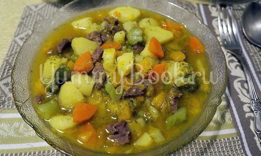 Рецепт овощного рагу с тыквой в мультиварке