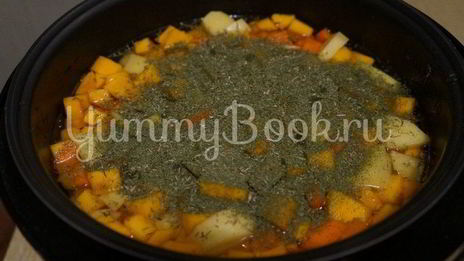 овощное рагу с тыквой в мультиварке