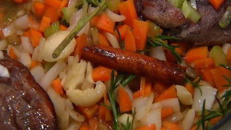 паста с рагу из утки