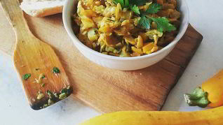 Пряное рагу из кабачков