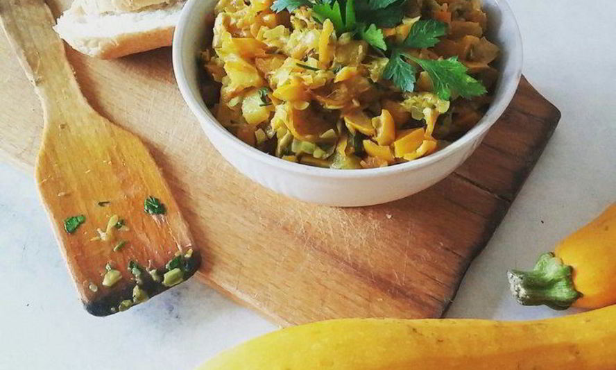 Рецепт пряного рагу из кабачков