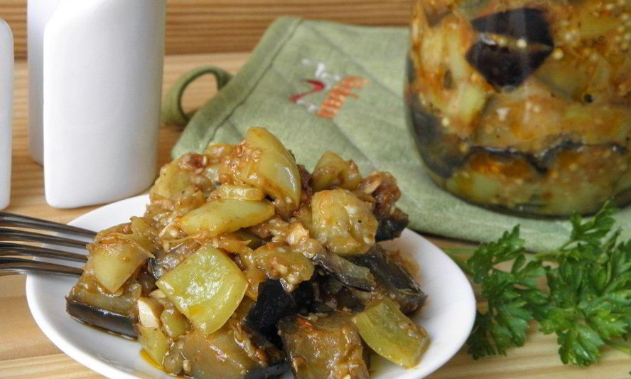 Рецепт рагу из баклажанов на зиму