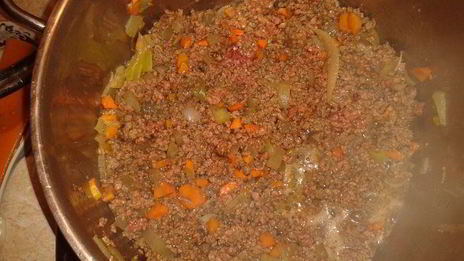 рагу из баклажанов с фаршем