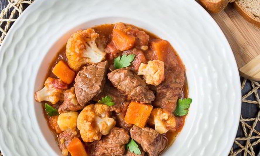 Рецепт рагу из говядины с цветной капустой