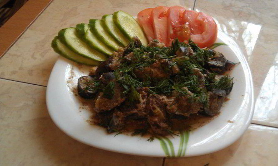 Рецепт рагу из конины с баклажанами