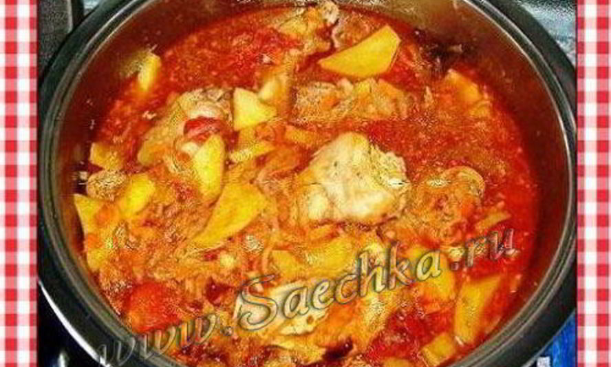 Рецепт рагу из кролика с красным вином