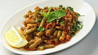 Рагу из зеленой фасоли