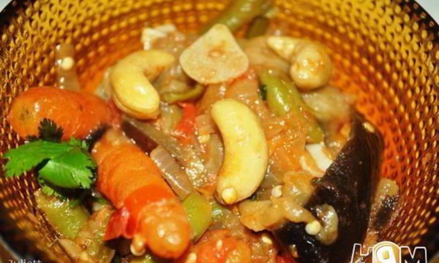 Рецепт рагу с кешью и мини-морковью