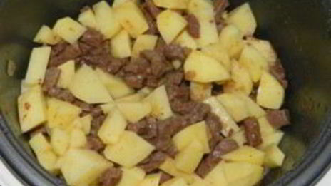 рагу в мультиварке с мясом