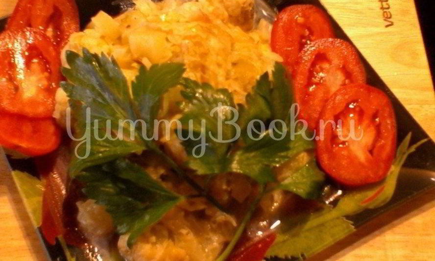 Рецепт зеленого рагу в сливочном соусе