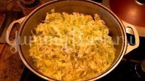 зеленое рагу в сливочном соусе