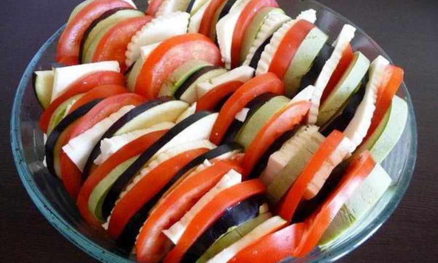 Рецепт классического рататуя с брынзой