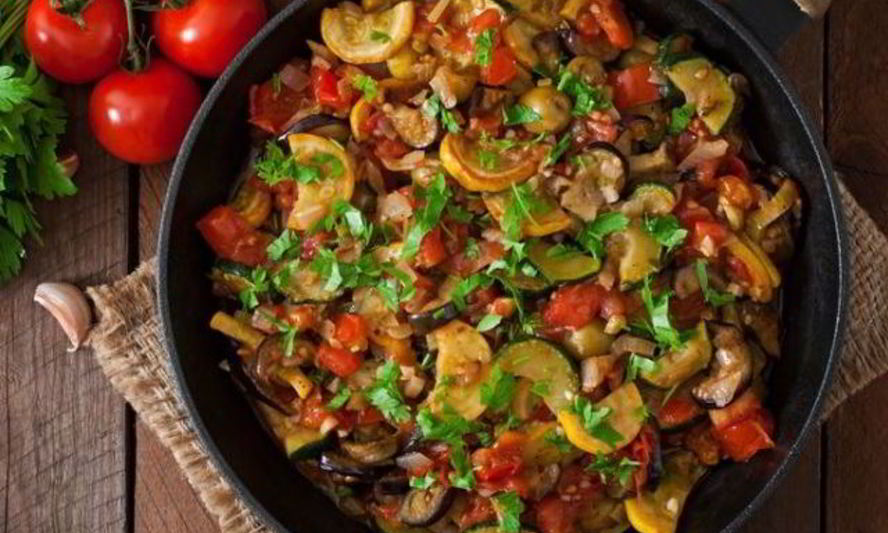 Рецепт рататуя на сковороде