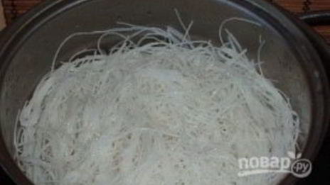 рисовая лапша с овощами и морепродуктами