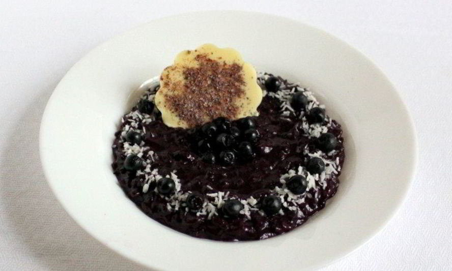 Рецепт чернично-кокосового ризотто