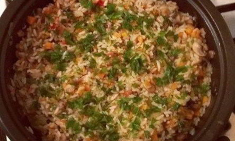 Рецепт грибного ризотто с овощами