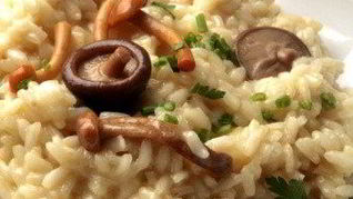 Итальянское ризотто с лесными грибами