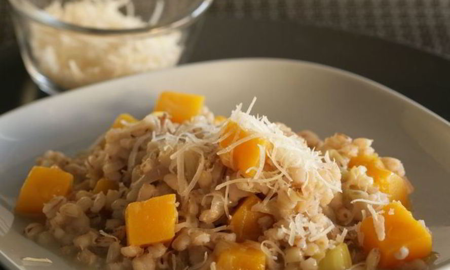 Рецепт перлового ризотто с тыквой