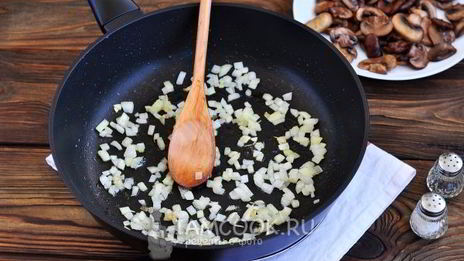 постное ризотто с грибами