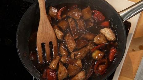 пряная индейка с виноградным ризотто