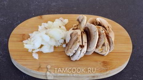 ризотто из пасты орзо с грибами и горошком