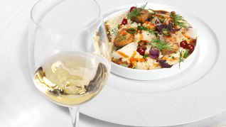 Ризотто из перловки с фуа-гра