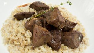 Ризотто из перловки с индейкой