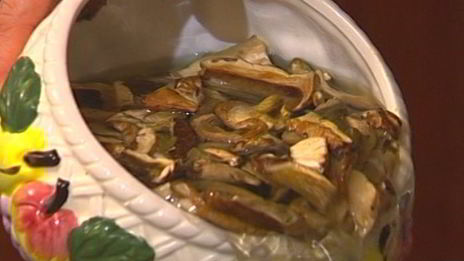 ризотто с белыми грибами и апельсинами