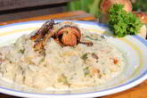 Ризотто с белыми грибами и петрушкой