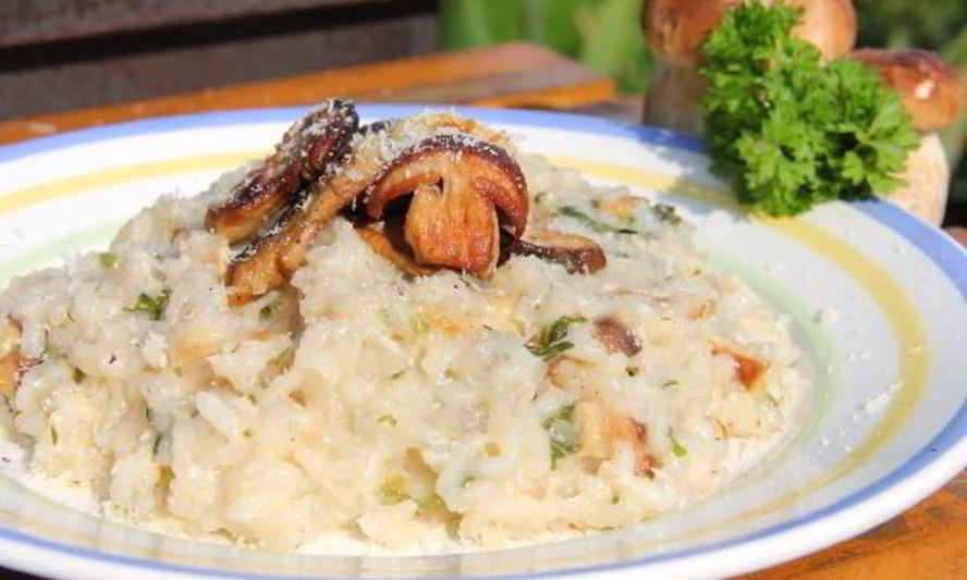 Рецепт ризотто с белыми грибами и петрушкой